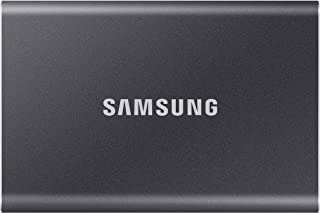 Samsung Memorie T7 MU-PC500T SSD Esterno Portatile da 500 GB, USB 3.2 Gen 2, 10 Gbps, Tipo-C, Grigio Titanio