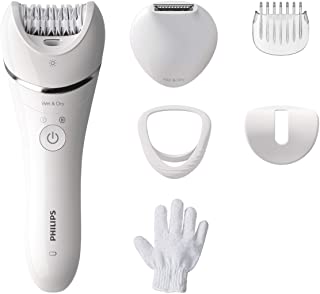 Epilatore Philips Serie 8000 Wet & Dry con 6 accessori (Modello BRE715/00)