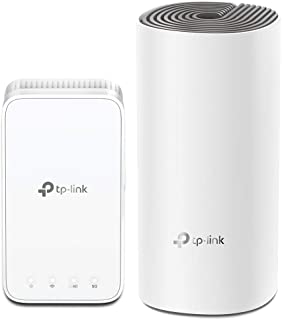 TP-Link Deco E3 (Pacchetto da 2) - Sistema Wi-Fi Mesh Seamless Roaming, AC1200 Dual Band, 1 Deco Deco E4R + 1 Deco M3W