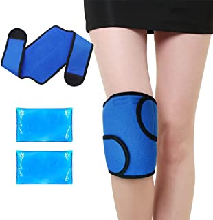 Impacco di gel di ghiaccio riutilizzabile per impacchi al ginocchio con impacco - Sollievo dal dolore per dolori alle articolazioni del ginocchio, gon