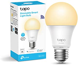 TP-Link Lampadina Wi-Fi E27 806 Lumen, 8.7W, Giallo caldo, 3.82 x 2.6 x 3.82 cm