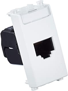 Vimar 19339.11.B Presa Rj45 Netsafe Cat 5E UTP, Bianco