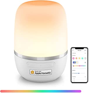 meross Smart Lampada da Comodino a LED Intelligente, Compatibile con HomeKit, Alexa, Google e SmartThings, Luce Notturna Bambini Dimmerabile, per Came