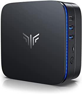 Mini PC Windows 10 Pro, 8 GB RAM/128 GB SSD Mini Computer Desktop Processore Intel Celeron J3455, Quad Core Micro PC 4K HD, Supporto mSATA, SSD da 2,5