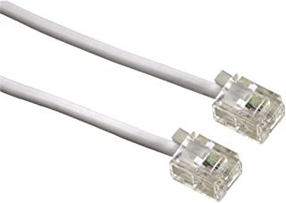 HAMA Cavo telefonico spina 6p 4c / spina 6p 4c, 6 metri, bianco