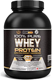 Whey Protein Isolate 100% Pura | Proteine Whey Isolate + Collagene + Magnesio | Proteine Del Siero Di Latte Isolate Per Lo Sviluppo Muscolare | Massa