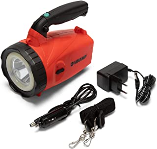 VELAMP Hornet Torcia Lanterna LED 350 Lumen (5W), Fascio Doppio, Lampada Ricaricabile. Batteria Litio. per Campeggio, Pesca, Trekking, Emergenze. Impe