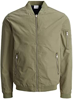 JACK & JONES JJERUSH Bomber Noos Giacca, Verde Scuro, XXL Uomo