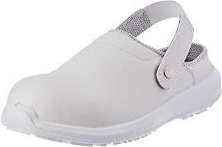 U POWER UW60041-38, UW60041-38-Calzado de seguridad gama WHITE68&Black Modelo Surge SB E A FO SRC Talla Unisex-Adulto, Nero, 38 EU