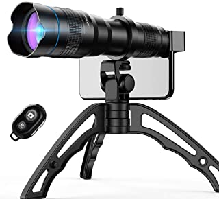 Apexel, 36X HD kit obiettivo fotocamera con teleobiettivo per telefono cellulare, con mini treppiede e otturatore remoto, per la maggior parte degli s