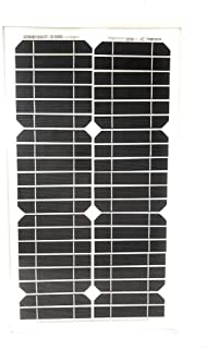 TEMPO DI SALDI Pannello Ad Energia Solare Fotovoltaico 30W 12V Con Celle In Silicio E Pinze