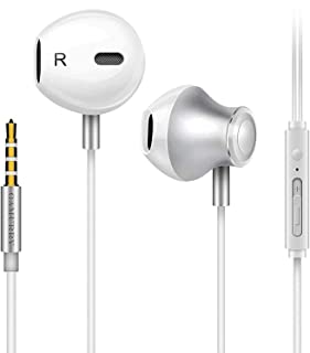 GAMURRY Auricolari,Cuffie con cancellazione del rumore,Auricolare In-Ear Bassi Potenti Alta Definizione con Microfono e Controller, Headset Stereo 3.5