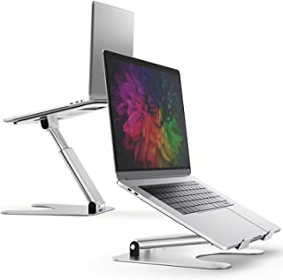 APMIEK Supporto per Laptop Alluminio Regolabile & Pieghevole & Raffreddamento Supporto PC Portatile per MacBook Air/PRO, Dell, XPS, HP, Lenovo 10-17 P