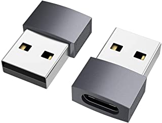 nonda Adattatore USB C Femmina a USB Maschio (2 Pezzi),Adattatore USB C USB OTG per iPhone 11 12 13,MacBook Pro 2015/2013, MacBook Air 2017/2015 e Alt