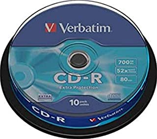 Verbatim CD-R 80MIN Datalife Protection, Confezione da 10