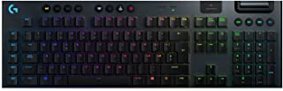 Logitech G915 LIGHTSPEED Tastiera Gaming Meccanica Wireless, Profilo Ribassato, GL-Tactile Switches, LIGHTSYNC RGB, Design Sottile, +30 ore di Durata