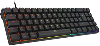 DREVO Calibur V2 Cherry MX Marroni RGB 60% Tastiera Meccanica da Gaming, Layout Italiano Compatta 72 Tasti, Lavora su PC/Mac, Cavo USB Type-C scollaga