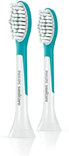 Philips Sonicare HX6042/33 Pack da 2 Testine di Ricambio For Kids Standard per Spazzolino Elettrico Sonico, Per Bambini dai 7 anni in su