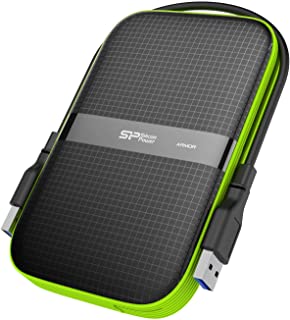Silicon Power 5 TB External Portable Hard Drive Rugged Armor A60 Shockproof Water-Resistant 2.5-inch USB 3.0, Military Grade Mil-Std-810G & IPX4, Blac