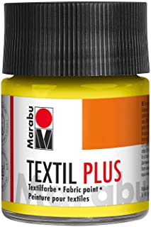 Marabu Textil Plus - Vernice per superfici in Vetro, 50 ml zitron