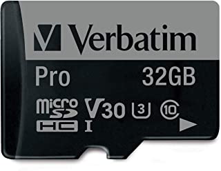 Verbatim Pro Flash Card MicroSD, 32GB, Nero