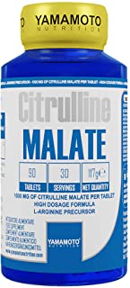 Yamamoto Nutrition Citrulline MALATE integratore alimentare che apporta 3 g di Citrullina Malata 90 compresse