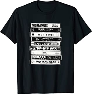 Maglietta Hip Hop Artists Cassettes - Old School Rap T-Shirt Maglietta