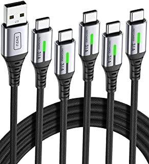 INIU Cavo USB Type-C [2m] 3,1A QC 3,0 Cavo USB C Rapida, Lega Intrecciato in Nylon Cavo USB Type C compatibili con Samsung S21 Note20 Huawei Xiaomi Go