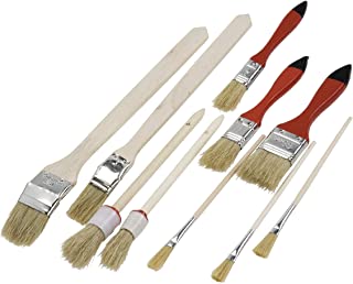 kwb 030690 Set di pennelli, pennelli per pittura, pennelli per smalti, assortimento di 10 pezzi, set per pittori