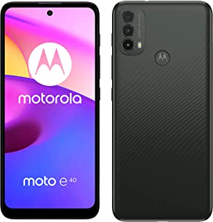 Motorola - Smartphone Moto E40 (schermo da 6,5 pollici, fotocamera da 48 MP, 4/64 GB, 5.000 mAh, Dual SIM, Android 11), grigio scuro, Pass NOW TV [Esc