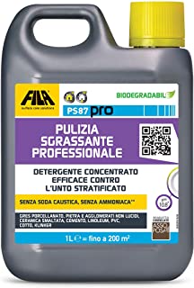 FILA Surface Care Solutions PS87 Sgrassatore e Decerante per la Pulizia Professionale di Pavimenti e Superfici, Smacchia Gres, Cemento, Pietra e Agglo