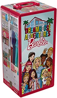 Theo Klein 5801 Valigia guardaroba Barbie, con barre appendiabiti e scaffali, accessori inclusi, multicolore | Giocattoli per bambini dai 3 anni in su