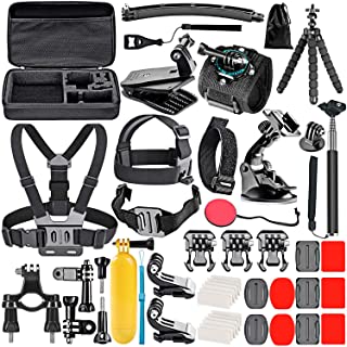 Neewer Kit accessori per action cam 50 in 1, compatibile con GoPro Hero10/Hero9/Hero8/Hero7, GoPro Max, GoPro Fusion, Insta360, DJI Osmo Action/Action