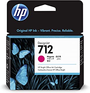 HP 712 Magenta 29-ml 3ED68A, Cartuccia Originale con Inchiostro HP Ink, compatibile con Stampanti Plotter HP DesignJet T650, T630, T250, T230, Serie S