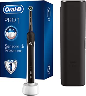 Oral-B Pro 1 750 Spazzolino Elettrico Ricaricabile , 1 Testina, 1 Custodia da Viaggio in Regalo