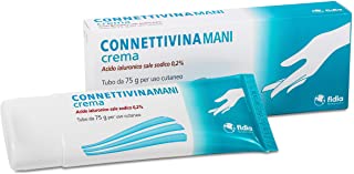 Connettivinamani crema Fidia farmaceutici | Tubo da 75 g | A base di Acido ialuronico sale sodico 0,2%