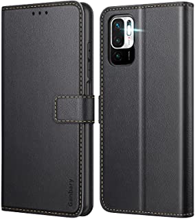 Ganbary Cover Compatibile con Xiaomi Redmi Note 10 5G / Poco M3 Pro 5G, 360 Protettiva Caso in PU Pelle Premium Portafoglio Custodia, [Kickstand] [Slo