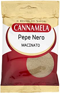 Cannamela, Linea Busta Super, Pepe Nero Macinato, Ideale per Qualsiasi Piatto di Carne, Confezione da 40 g