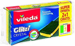 Vileda Spugna da Cucina Glitzi Crystal, 3 Pezzi